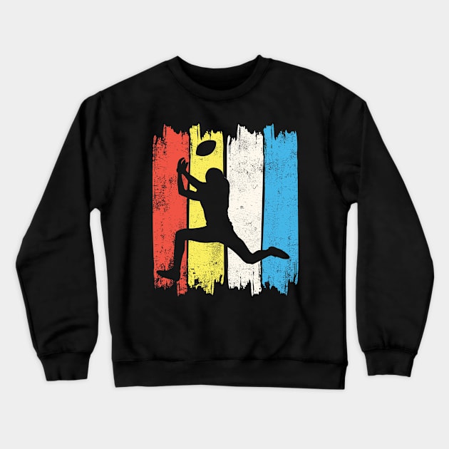 American Footballer Catch The Football - Gift Crewneck Sweatshirt by POS